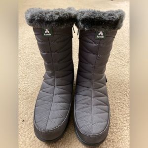 Kamik winter boots with Dridefense and waterproof tech.